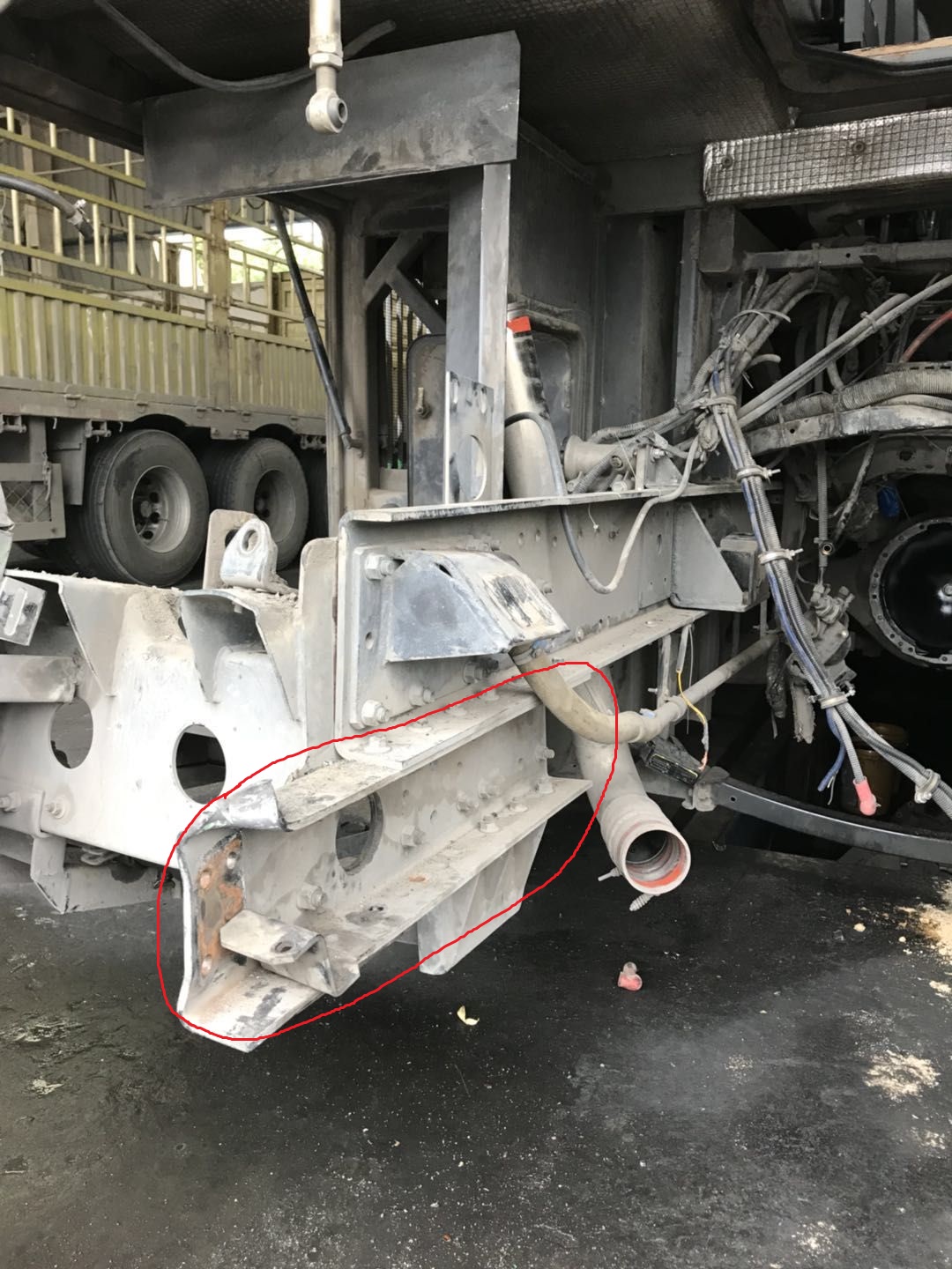 Linear beam assembly, U-shaped, 8, (left)-1