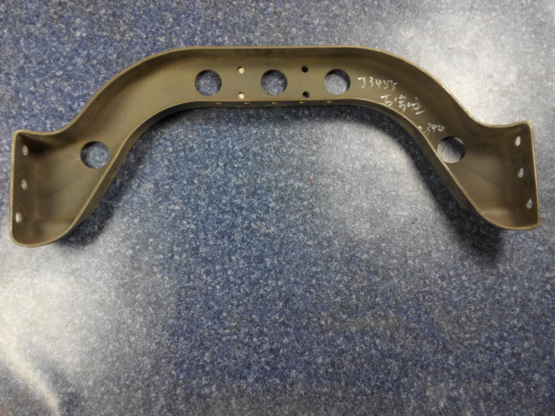Second beam assembly in the rear section, without paint-1