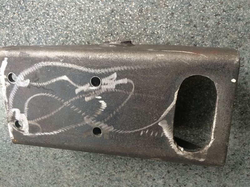 Shock absorber upper bracket (front 20); without paint