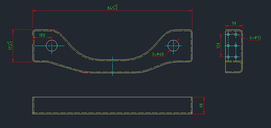 Beam assembly, without paint