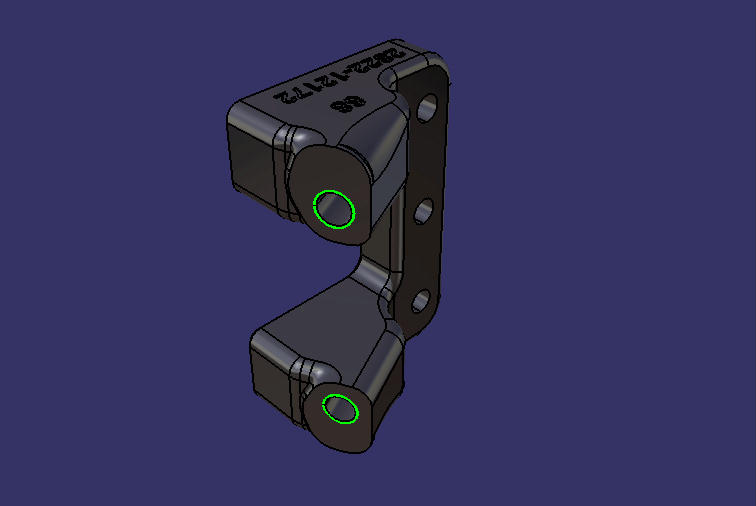 Thrust rod bracket, rear axle, 115, M18