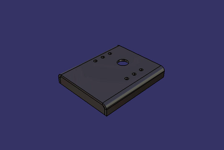 Leaf spring hoist bracket (right)