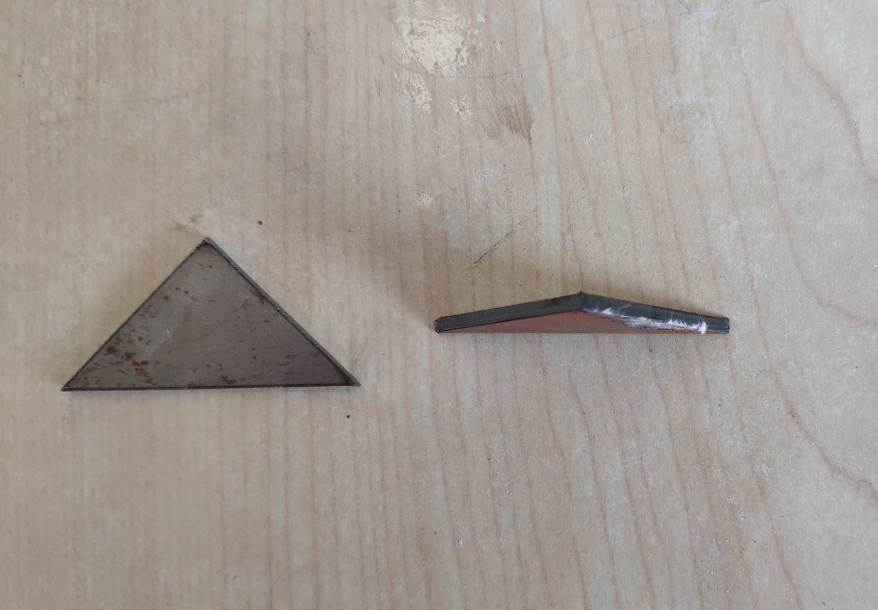 Flat plate right angle reinforced plate 30X30 t2