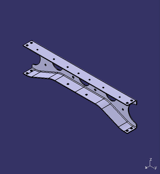 Drive shaft cross beam assembly