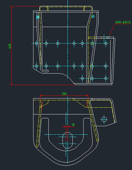 Верхний кронштейн подушки безопасности, передний правый