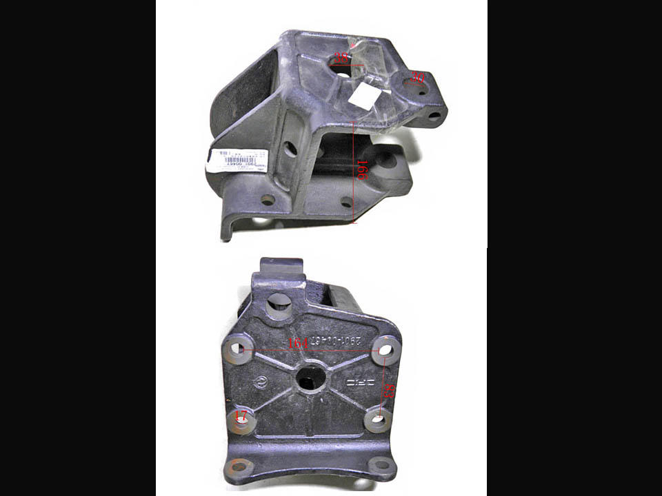 Крепежный кронштейн листовой рессоры, Φ 30 , 90