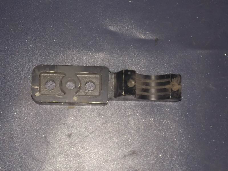 Stabilization rod bracket, flat bushing, hole spacing 92