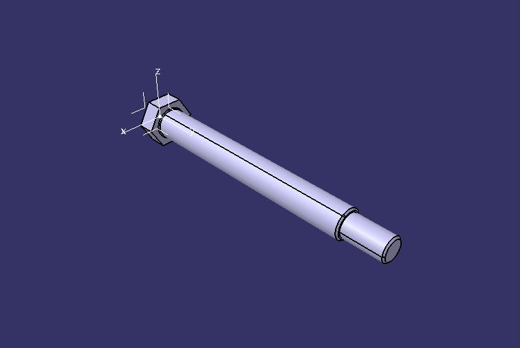 Shock Absorber Pin, M20*1.5, 225