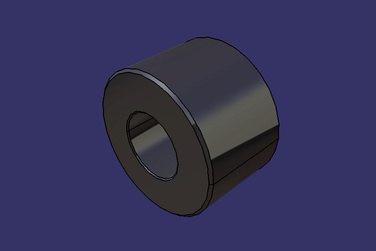 Vibration absorber pad ring, D=55, ​​d=25, t=35