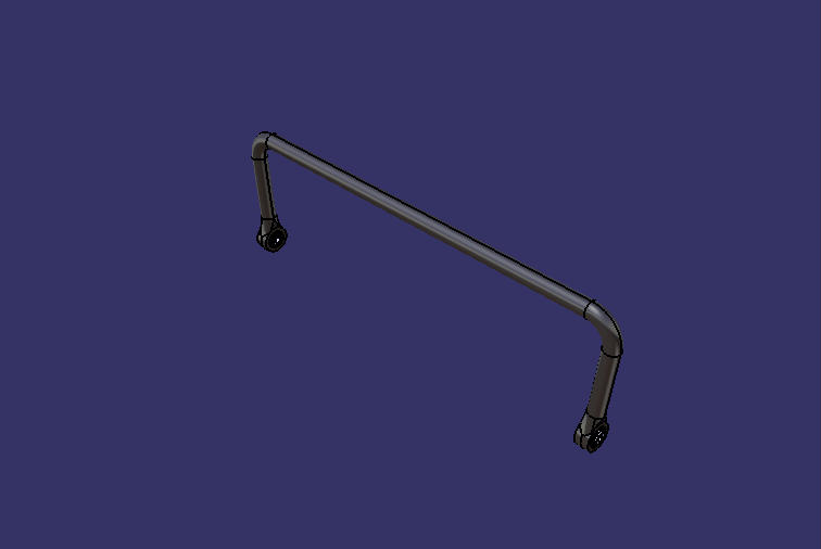 Cross-steady rod assembly, L=1050, B=300, D=40