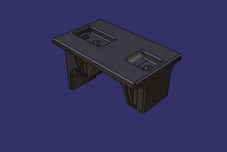 Stabilization rod bearing seat, rubber bushing