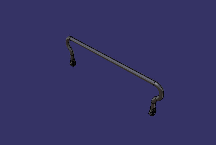 Cross-steady rod assembly, L=1200, B=340, D=45