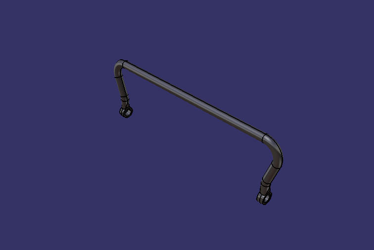 Поперечный стержень, L= 1040 , Б= 330 , Д= 45