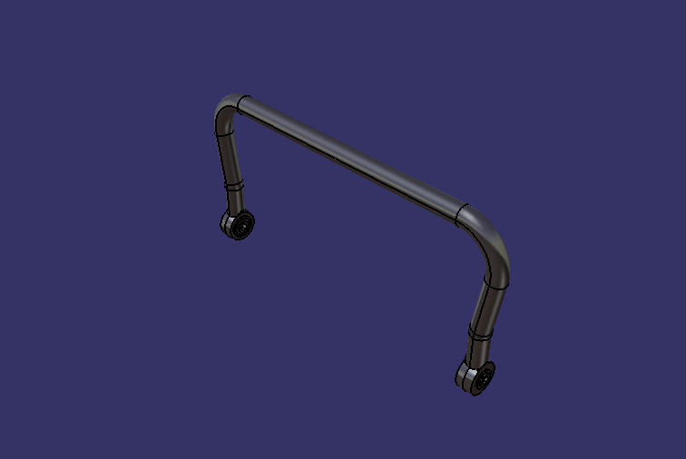 Cross-steady rod assembly, Ф40,680,320