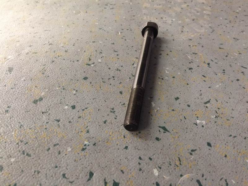 Steel leaf spring center bolt; M12*1.5*154