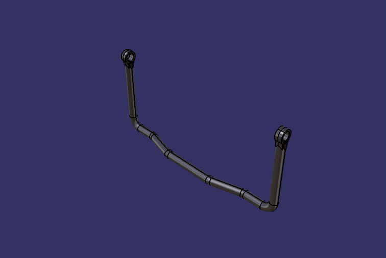 Cross-steady rod, L=1035, B=450, D=45