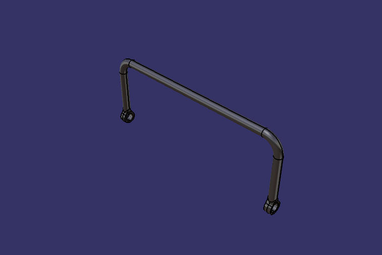 Поперечный стержень, L= 1010 , Б= 360 , Д= 42