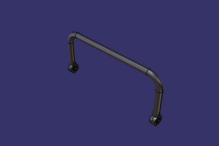 Cross-steady rod assembly (Ф40-746-290)