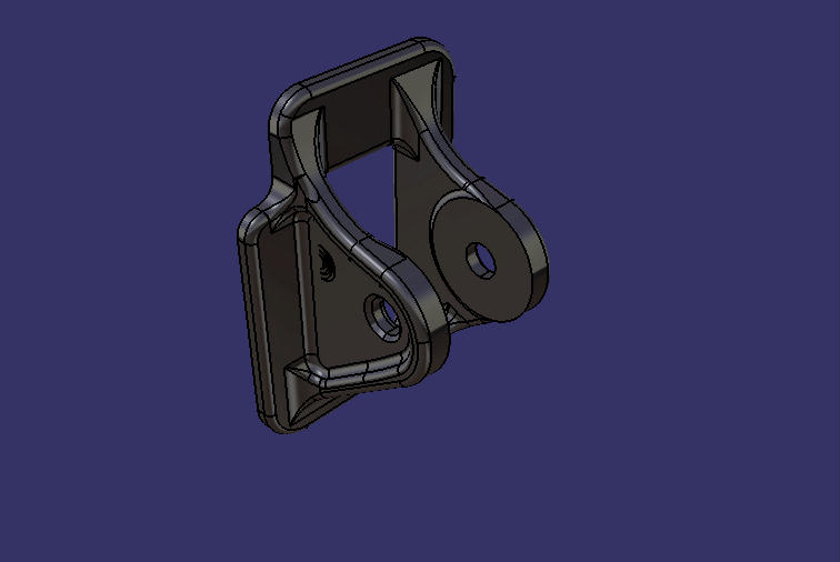 Stabilization rod hanging rod bracket, bolt connection, open gear (47)