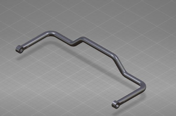 Поперечный стержень в сборе, φ 40 , 1016 , 265