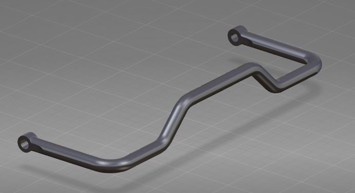 Поперечный стержень в сборе, φ 40 , 1016 , 265-1