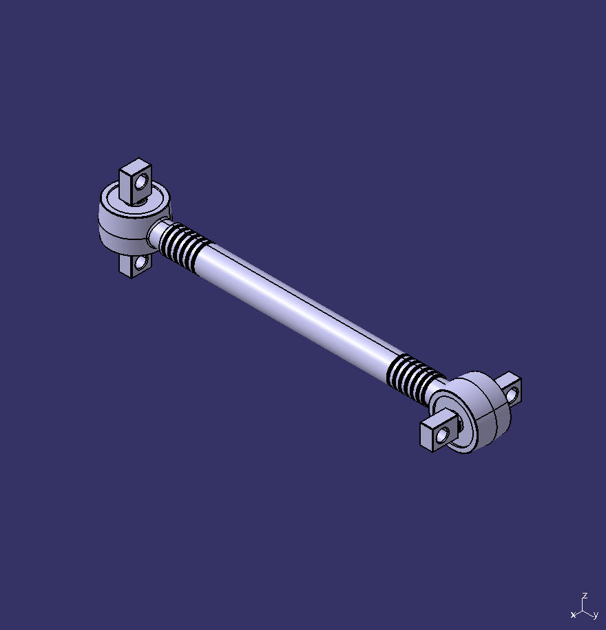 Thrust rod assembly, L=629, S1=130/S2=130,48*5