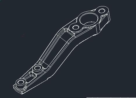 Control arm connecting rod, upper left rear, L=203,2.7t