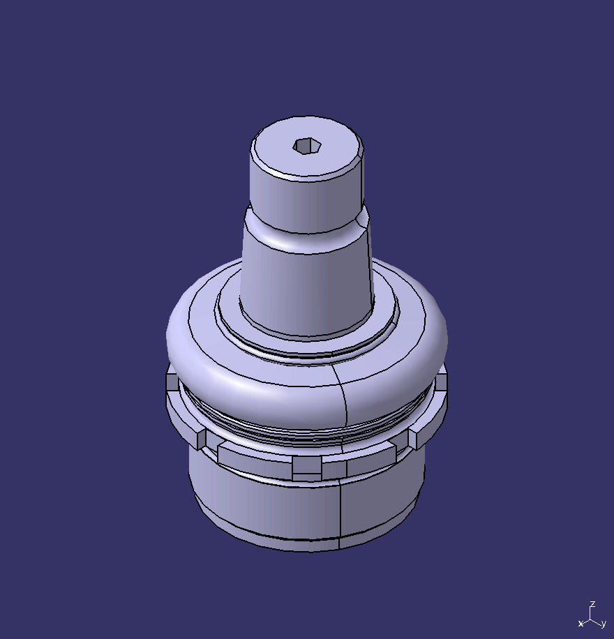 Hem arm ball pin assembly