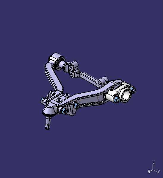 Pre-installed assembly of upper swing arm (right)