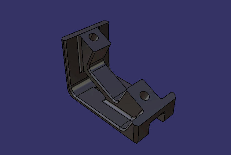 Кронштейн упорной тяги, верхний кронштейн, 130 , М 18