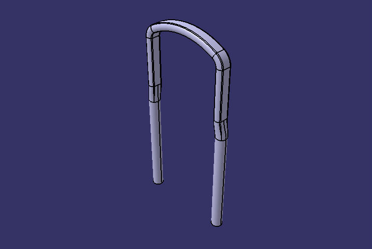 П-образный болт, М 24 *2, Б= 190 , Л= 425