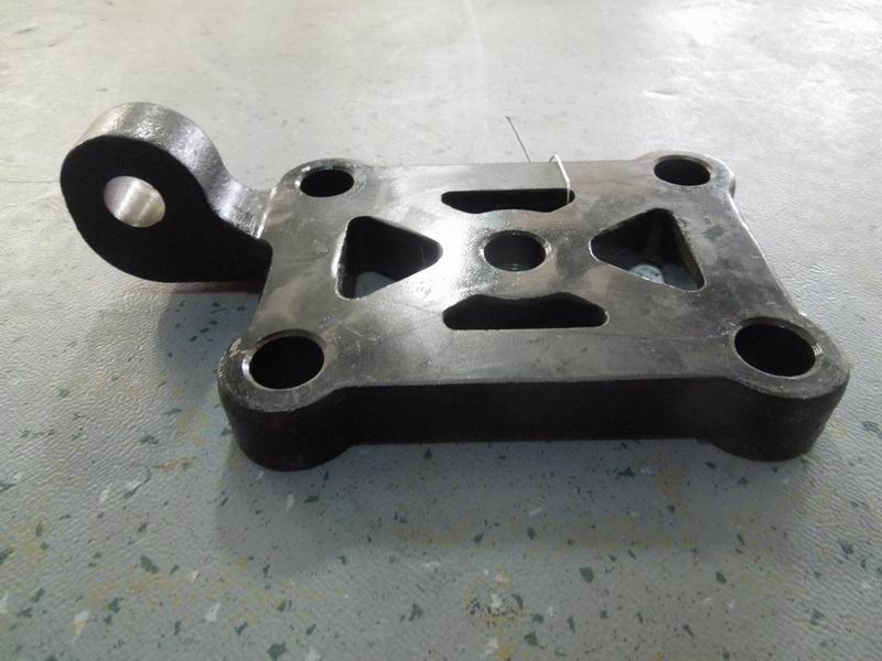 Rear leaf underspring pallet (left piece), with vibration absorber bracket