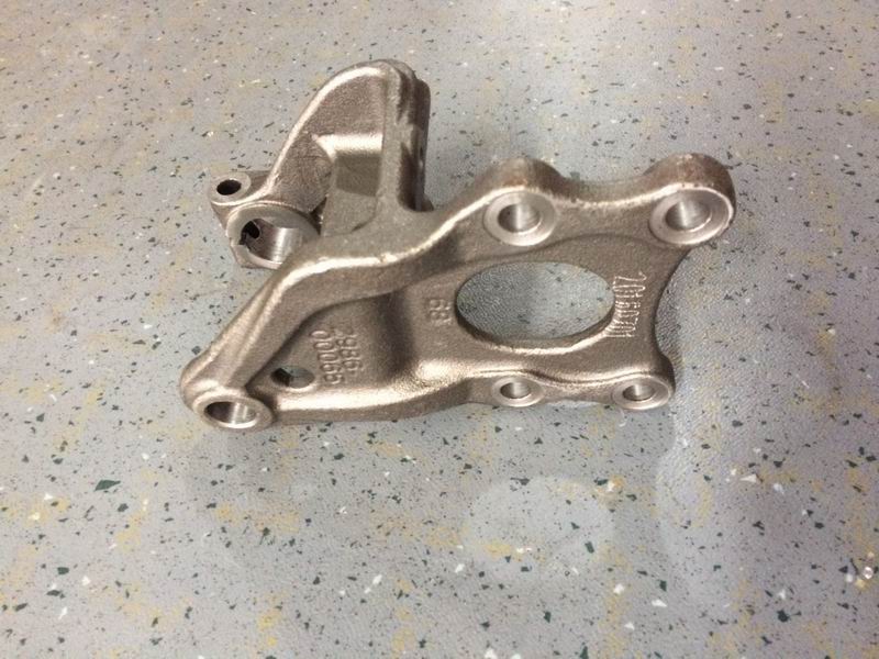 Leaf spring fixing bracket, φ20, φ32, 75,-32, side-down