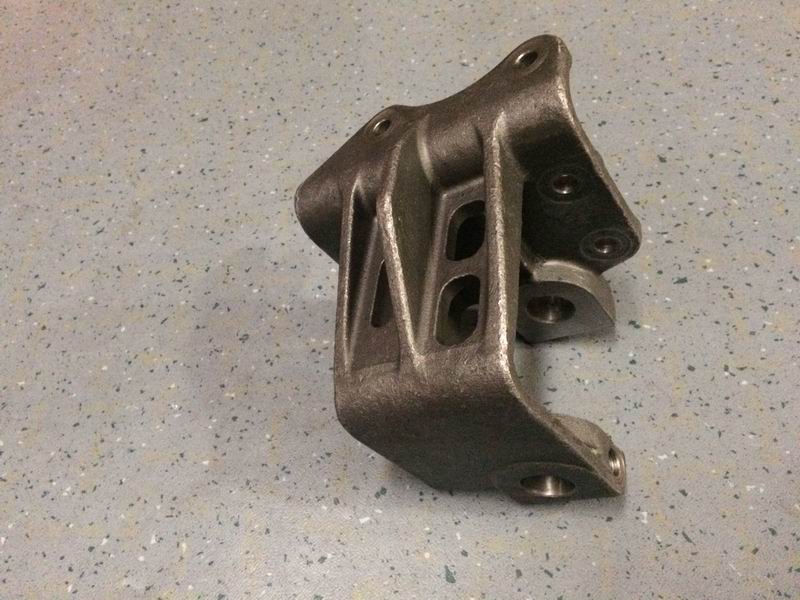 Leaf spring fixing bracket, Φ30-90 (right), without paint-3