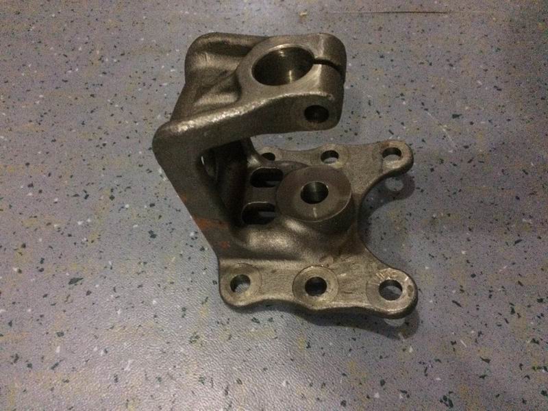 Leaf spring fixing bracket (left) Φ20-75 (before 20) without paint-1