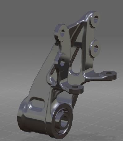 Leaf spring fixing bracket, φ45, 75, 48, side-down-1