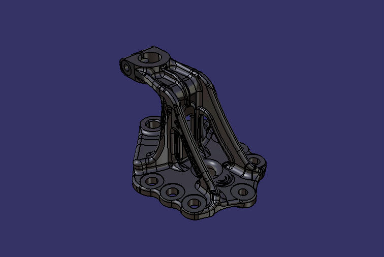 Leaf spring fixing bracket, φ20, φ32, 75, 76, side-mounted