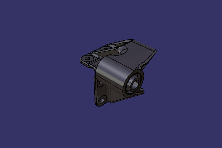 Leaf spring bracket, Φ20, 75, 84, side lower