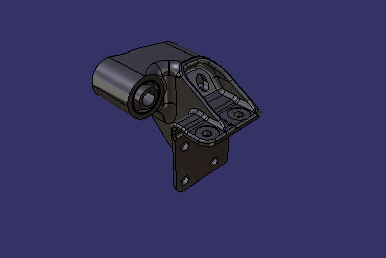 Кронштейн листовой рессоры, Φ 20 , 75 , 84 , сторона нижняя