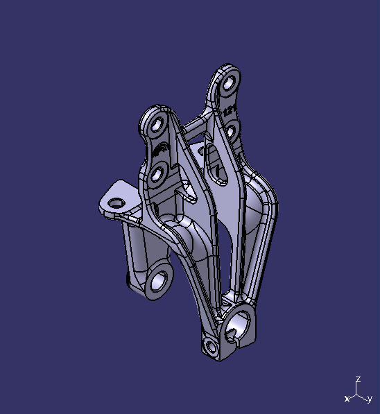 Leaf spring bracket, φ20-φ32, 75, 3.5-side down