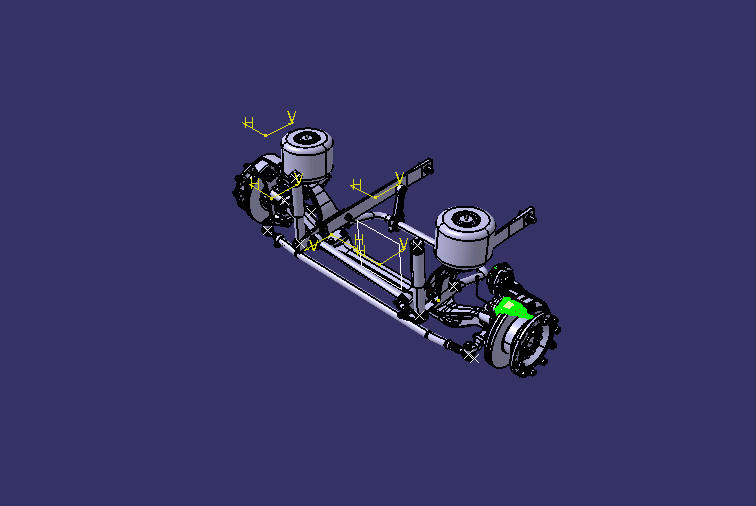 SF65E-03 front suspension, homemade 7.5t, Knoll disk, BU