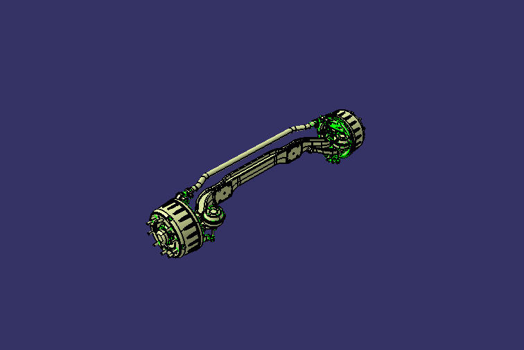 Передний мост в сборе, 6. 5t , ABS, ручной барабан, левый руль направления