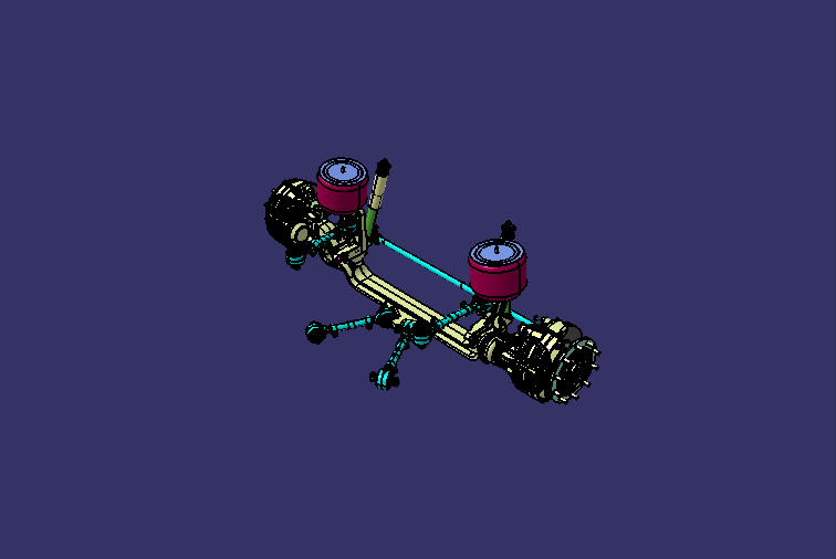 Front axle (ZF RL85A/Right rudder/22.5”/ABS/VC airbag)