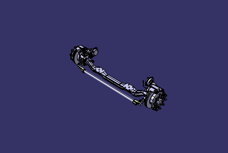 D front axle assembly (5.5t/with ABS/22.5 disc)