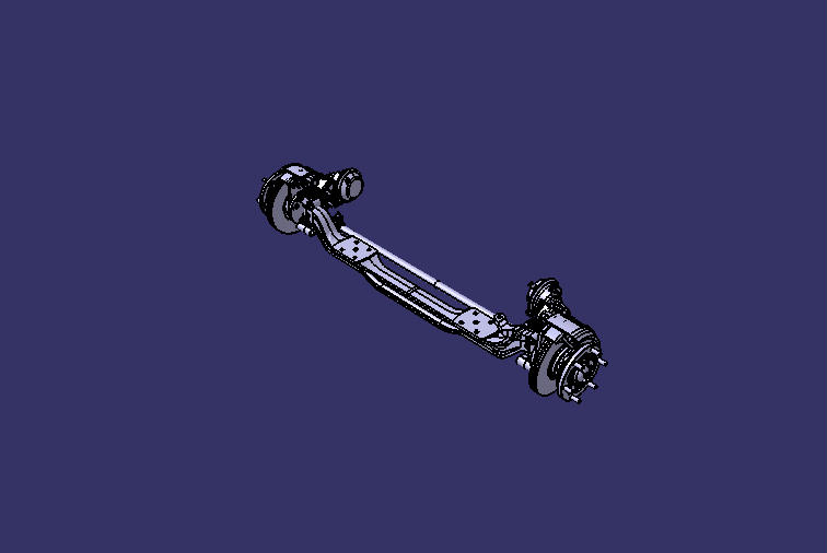 Front axle assembly (Fangsheng/3.5T/ABS/17.5 disk)