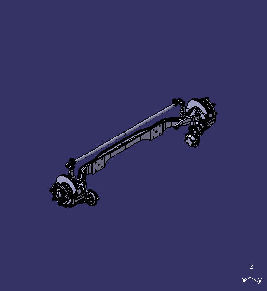 Front axle assembly, 3.5t, ABS, 17.5