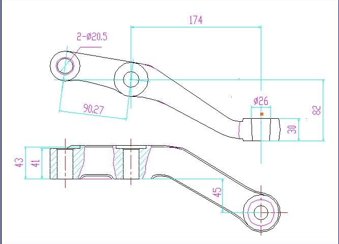 D steering knuckle arm-2