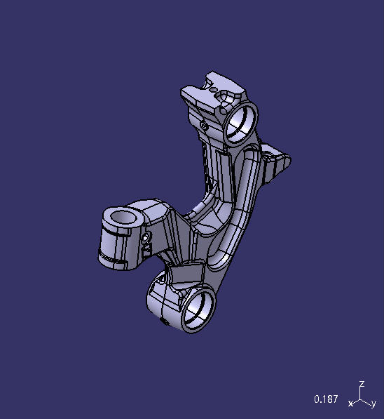 Support arm, left/right, IA=7.5°*CA=0°,7.5t