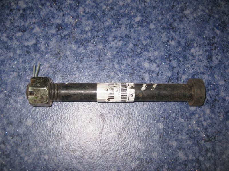Bolt and nut assembly-tightening cross-tie lever arm; contains 3 pieces