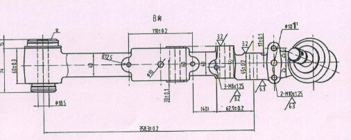 Lower support arm assembly (left)